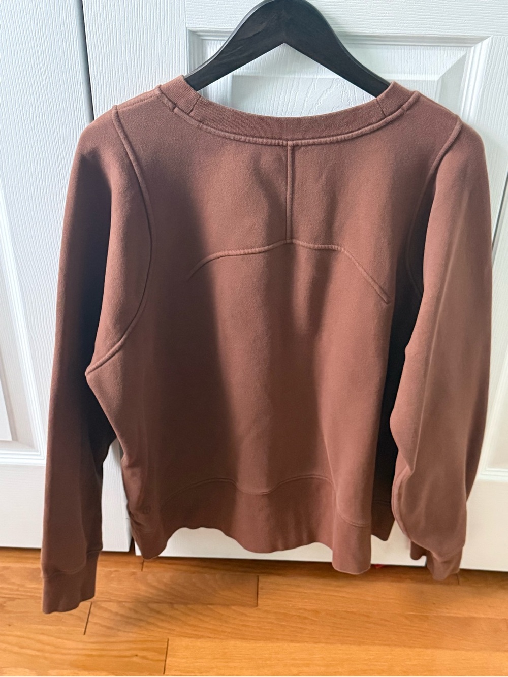 Lululemon Loungeful Crewneck In Roasted Brown View 3